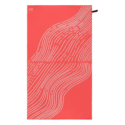 Beauty Home Πετσέτα θαλάσσης διπλής όψης Microfiber 200gsm Art 2292 90x160 Κοραλί      