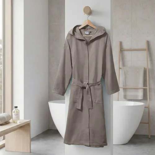 Beauty Home Μπουρνούζι με κουκούλα Mojo Art 3474 Γκρι      