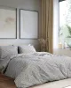 Beauty Home Σετ σεντόνια μονά Moments Art 12563 170x260 Γκρι      