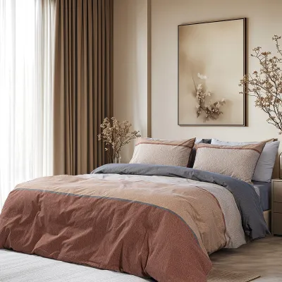 Beauty Home Σετ Πάπλωμα μονό Moments Αrt 12565 160x230 Καφέ,Ανθρακί      