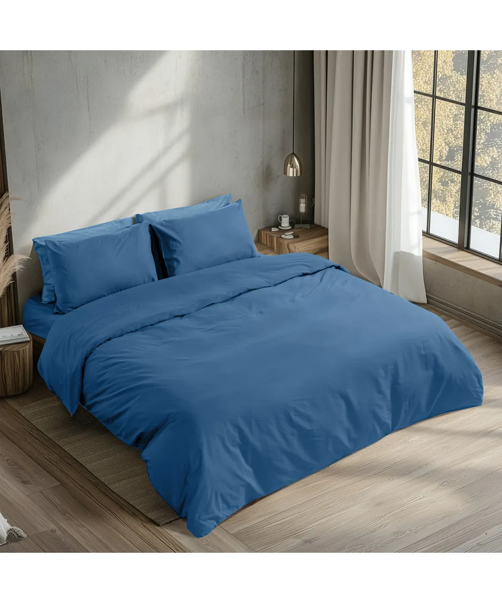 Beauty Home Σεντόνι μονό με λάστιχο Prime Art 1230 105x200 35 Μπλε      