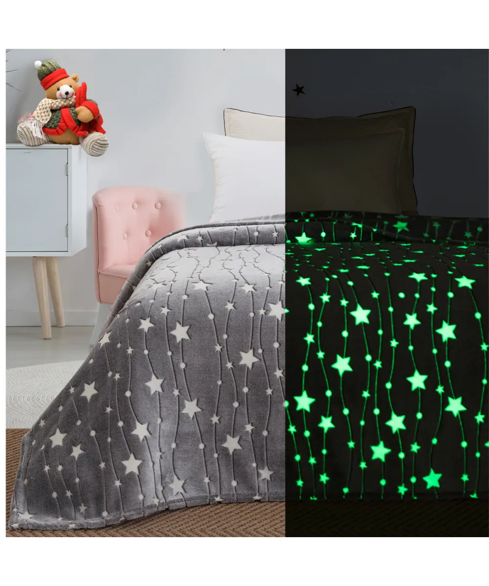 Κουβέρτα μονή φωσφορίζουσα Art 6136 160x220 Γκρι Beauty Home Κουβέρτα μονή φωσφορίζουσα Art 6136 160x220 Γκρι Beauty Home