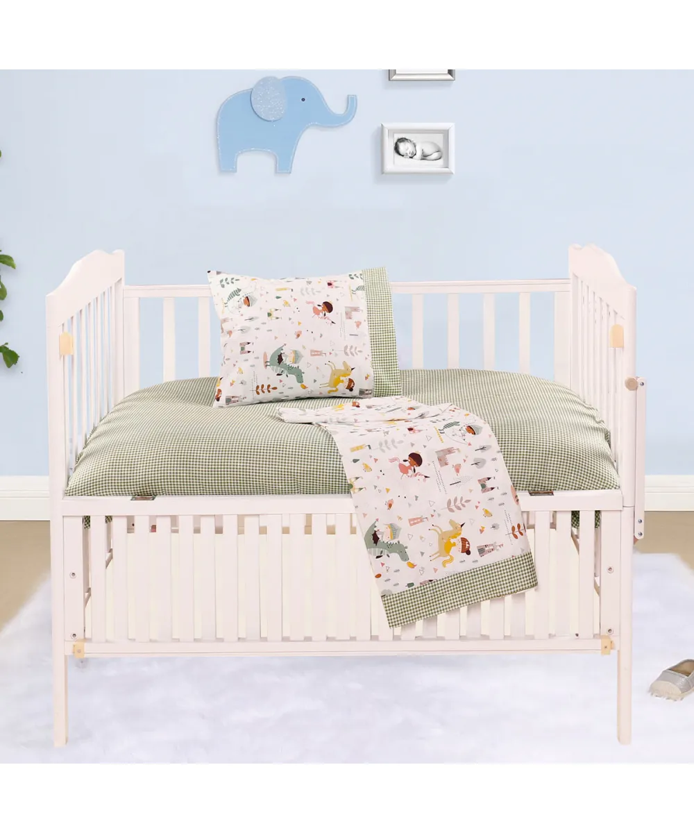 Σετ σεντόνια βρεφικά Art 5175 120x160 Πράσινο Beauty Home Σετ σεντόνια βρεφικά Art 5175 120x160 Πράσινο Beauty Home
