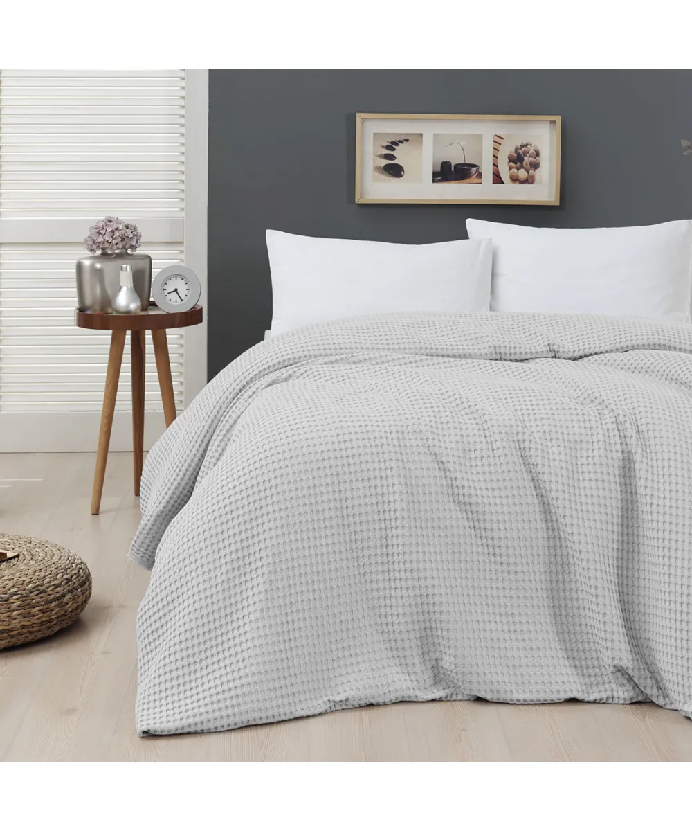 Πικέ μονή waffle Art 1990 Silver  170x240 Γκρι   Beauty Home