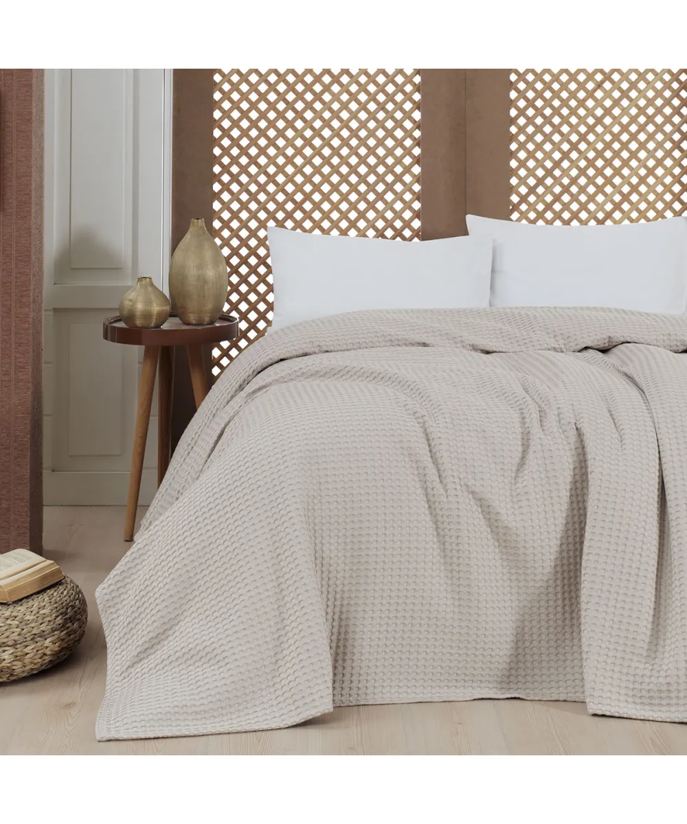 Πικέ μονή waffle Art 1990 Sand 170x240 Μπεζ Beauty Home Πικέ μονή waffle Art 1990 Sand 170x240 Μπεζ Beauty Home