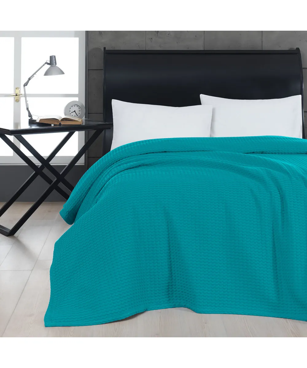 Πικέ μονή waffle Art 1990 Petrol 170x240 Πετρόλ Beauty Home Πικέ μονή waffle Art 1990 Petrol 170x240 Πετρόλ Beauty Home