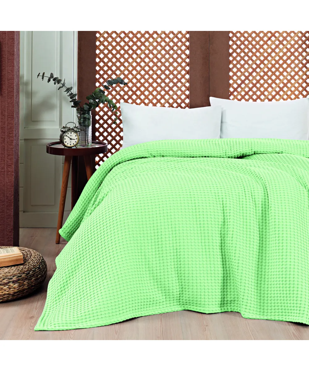 Πικέ υπέρδιπλη waffle Art 1990 Mint  230x240 Μέντα   Beauty Home