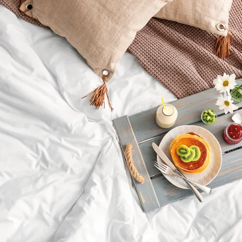 Σεντόνι Ξενοδοχείου μονό 5-Star 300tc Satin 100%  Cotton Λευκό 180x290   Beauty Home