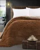 Κουβερτοπάπλωμα υπέρδιπλο Art 11067 220x240 Καφέ   Beauty Home