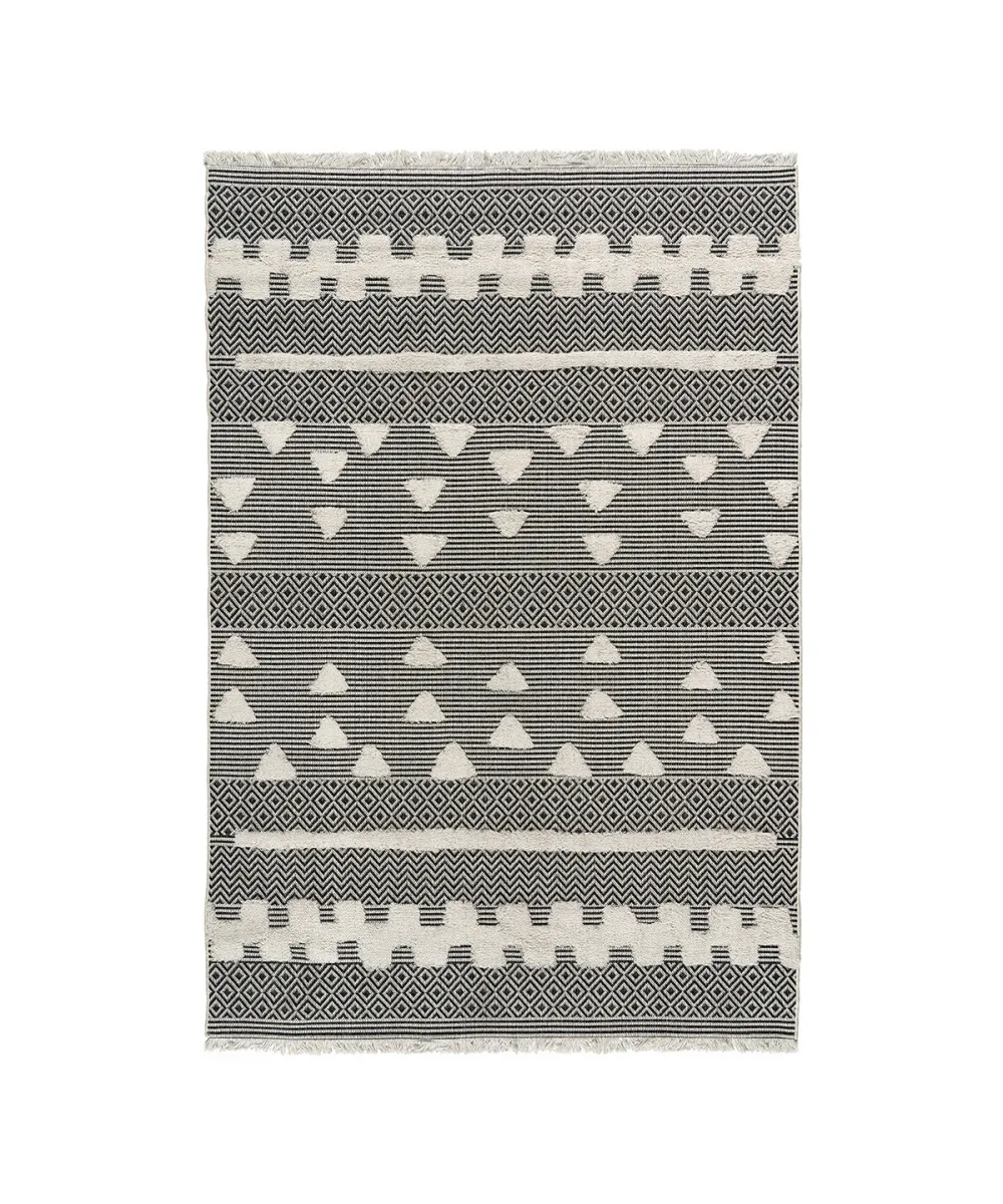 Χαλί βαμβακερό Morocotton 9238 Γκρι 125x180  Beauty Home