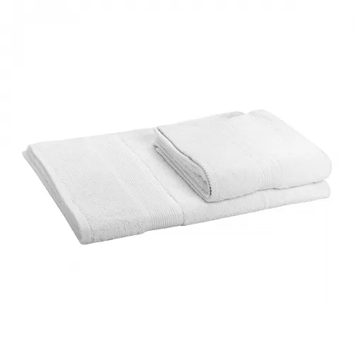Πετσέτα Προσώπου Ξενοδοχείου Fluffy 550gsm 100%  Cotton 50x100 Λευκό   Beauty Home