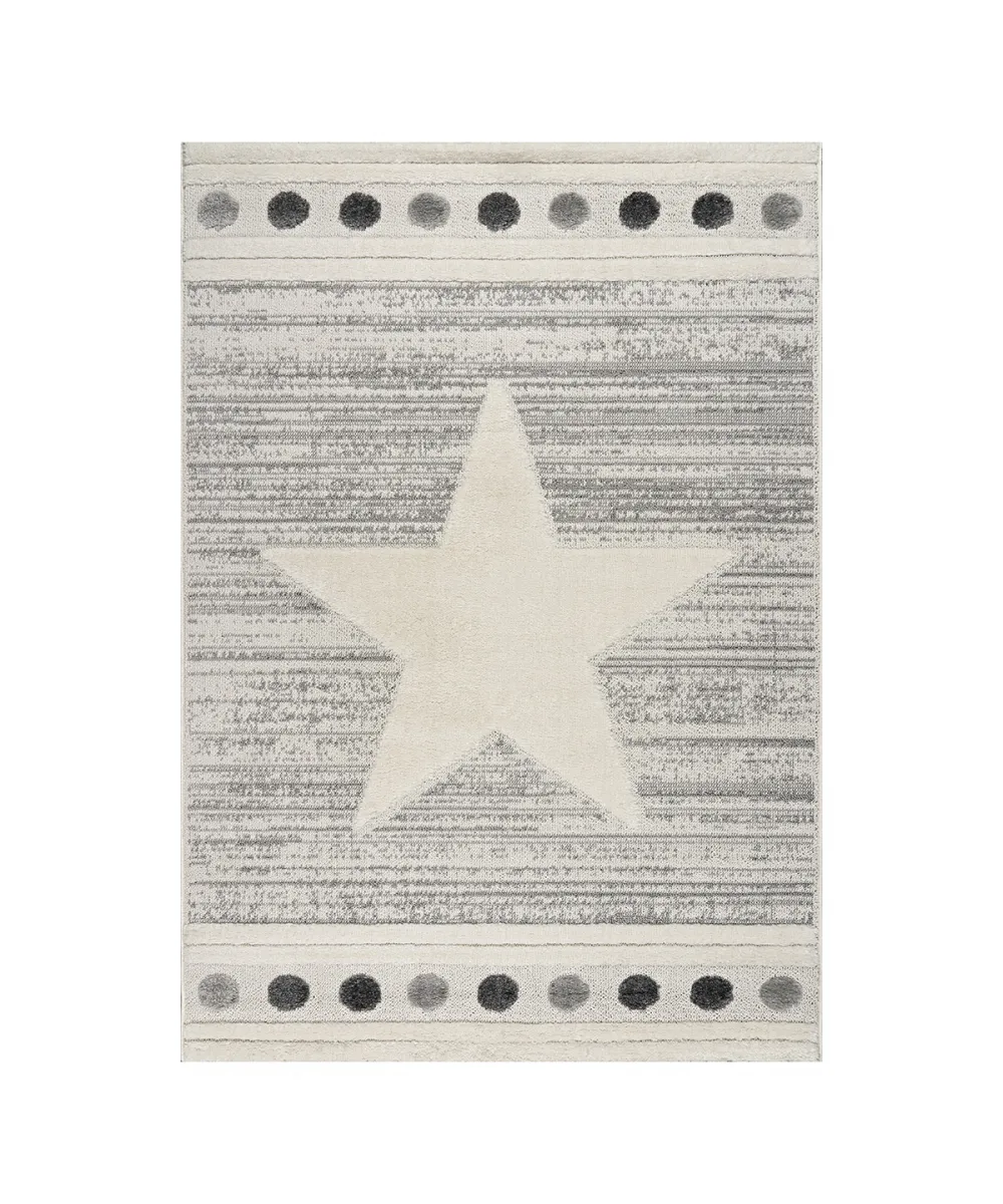 Χαλί Loop Art 9559 133x190 Grey white Γκρι λευκό Beauty Home Χαλί Loop Art 9559 133x190 Grey white Γκρι λευκό Beauty Home
