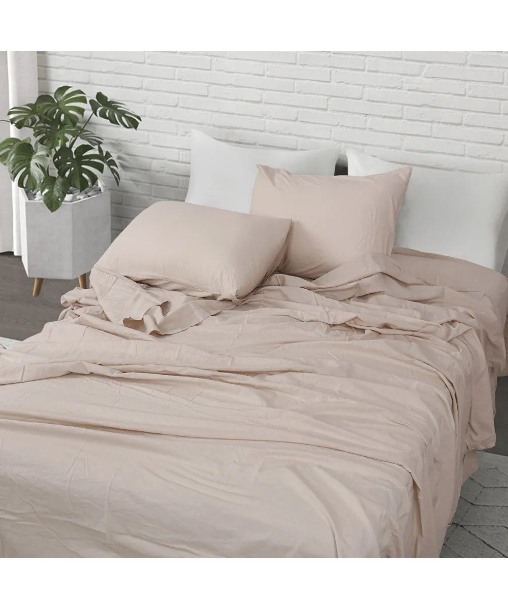 Σετ σεντόνια υπέρδιπλα Hilton Art 11151 240x280 Μπεζ Beauty Home Σετ σεντόνια υπέρδιπλα Hilton Art 11151 240x280 Μπεζ Beauty Home
