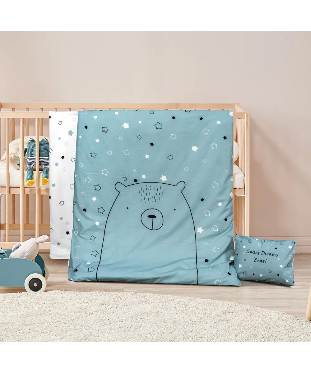 Σετ σεντόνια βρεφικά Bear Art 5185 120x160 Εμπριμέ Beauty Home Σετ σεντόνια βρεφικά Bear Art 5185 120x160 Εμπριμέ Beauty Home