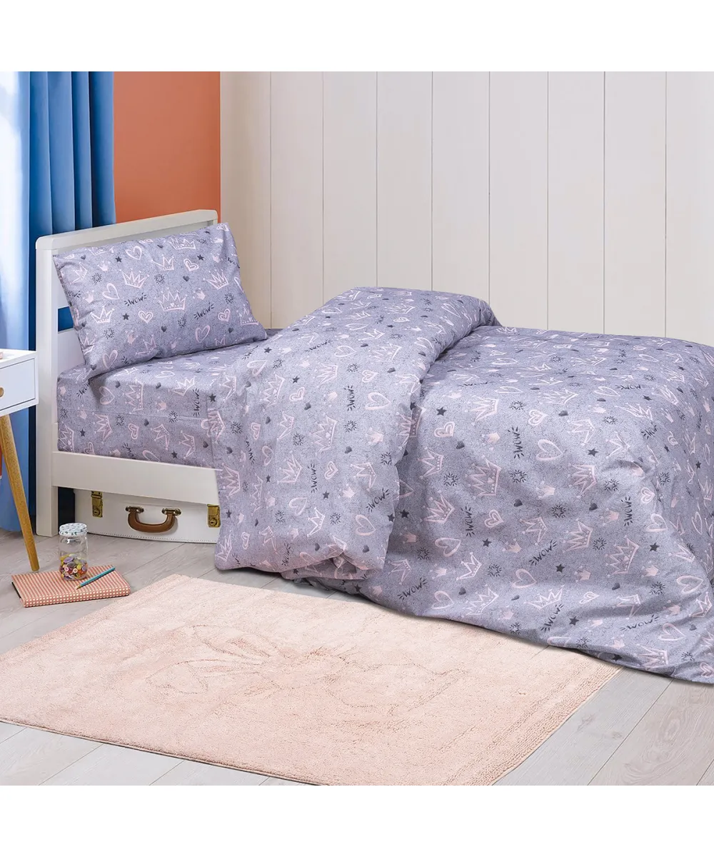 Σετ σεντόνια μονά με λάστιχο Queen Art 6215 100x200 30 Μωβ Beauty Home Σετ σεντόνια μονά με λάστιχο Queen Art 6215 100x200 30 Μωβ Beauty Home