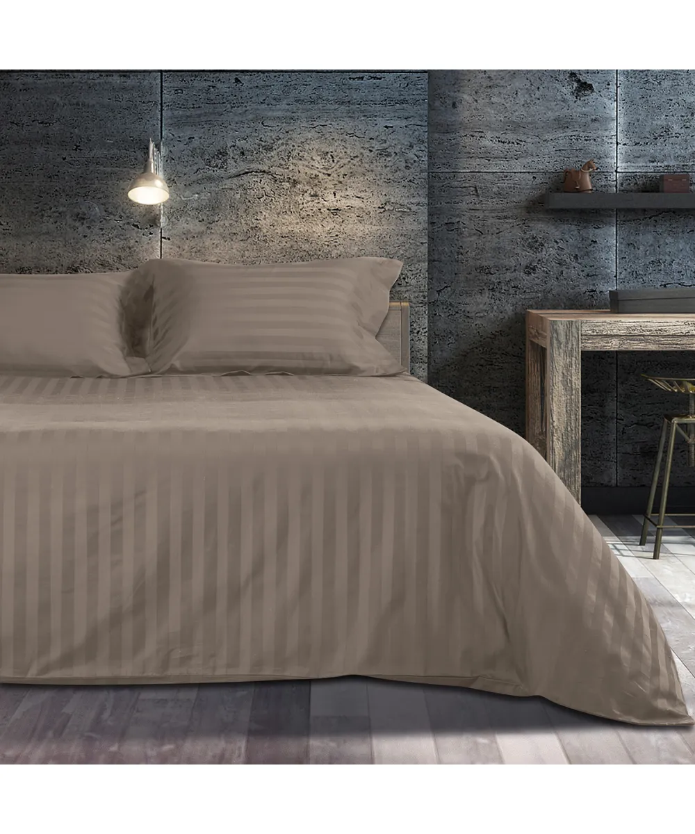 Σετ σεντόνια υπέρδιπλα Art 1530 Stripe σε 7 αποχρώσεις 240x270 Μόκα Beauty Home Σετ σεντόνια υπέρδιπλα Art 1530 Stripe σε 7 αποχρώσεις 240x270 Μόκα Beauty Home