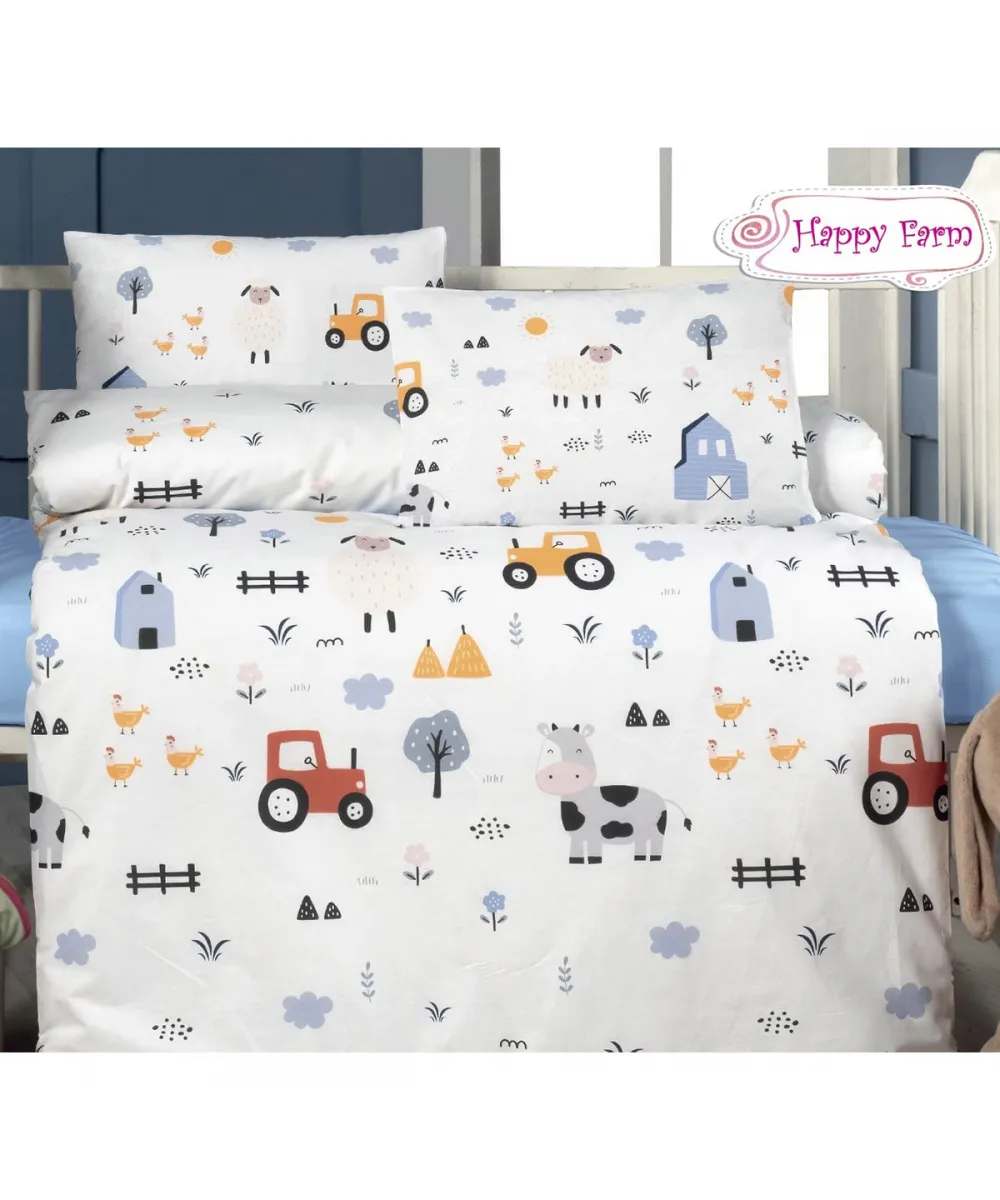 Σετ σεντόνια βρεφικά Art 5601 100x150 Γαλάζιο   Beauty Home