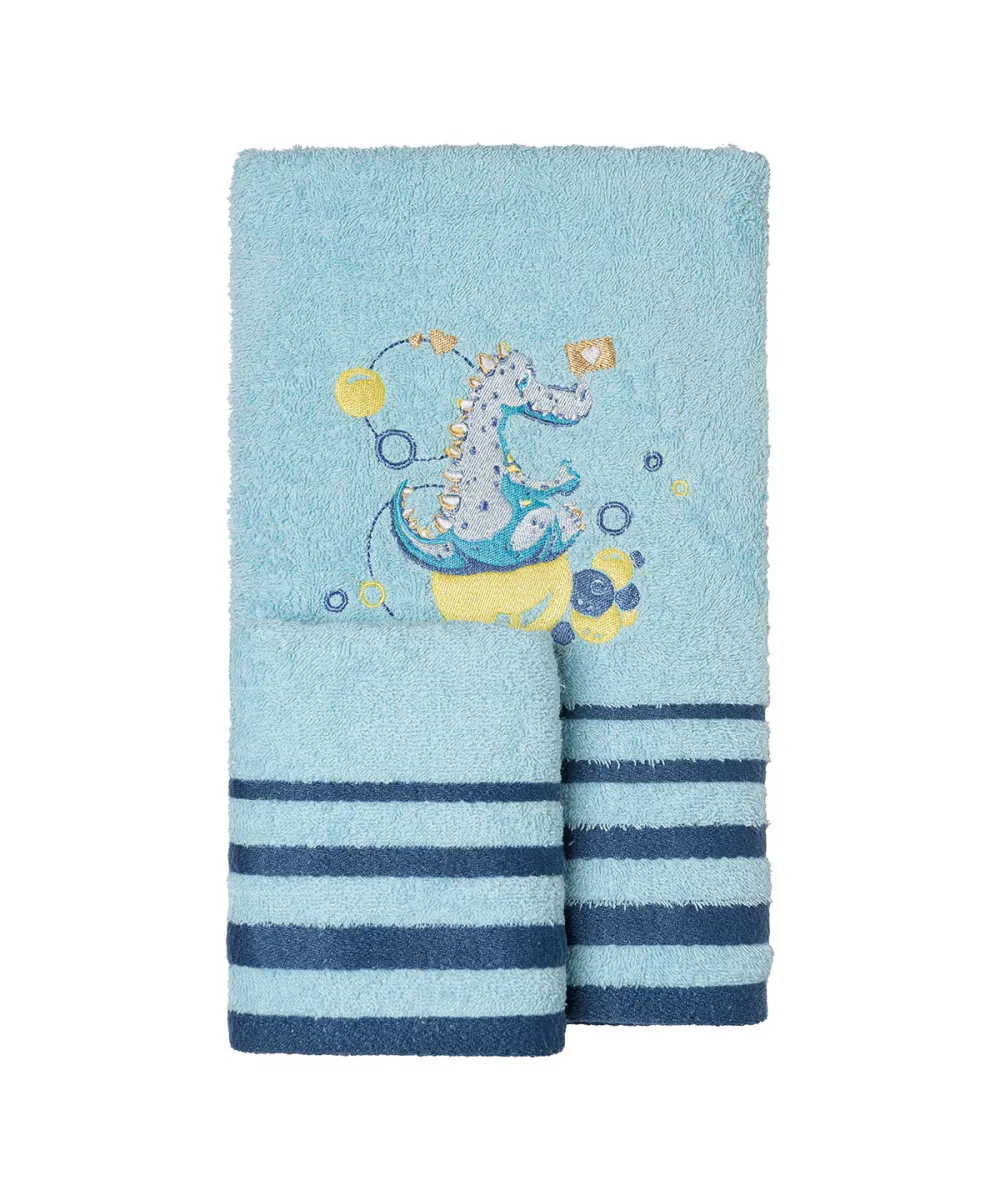 Σετ πετσέτες Art 5418 Σετ 2τμχ Σιελ Beauty Home Σετ πετσέτες Art 5418 Σετ 2τμχ Σιελ Beauty Home