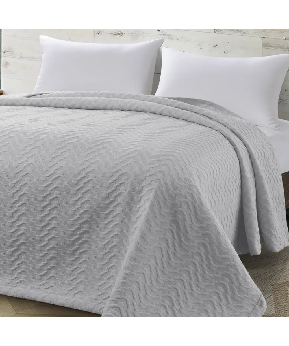 Κουβέρτα King Size Action ζακάρ Art 11174 260x270 Γκρι   Beauty Home