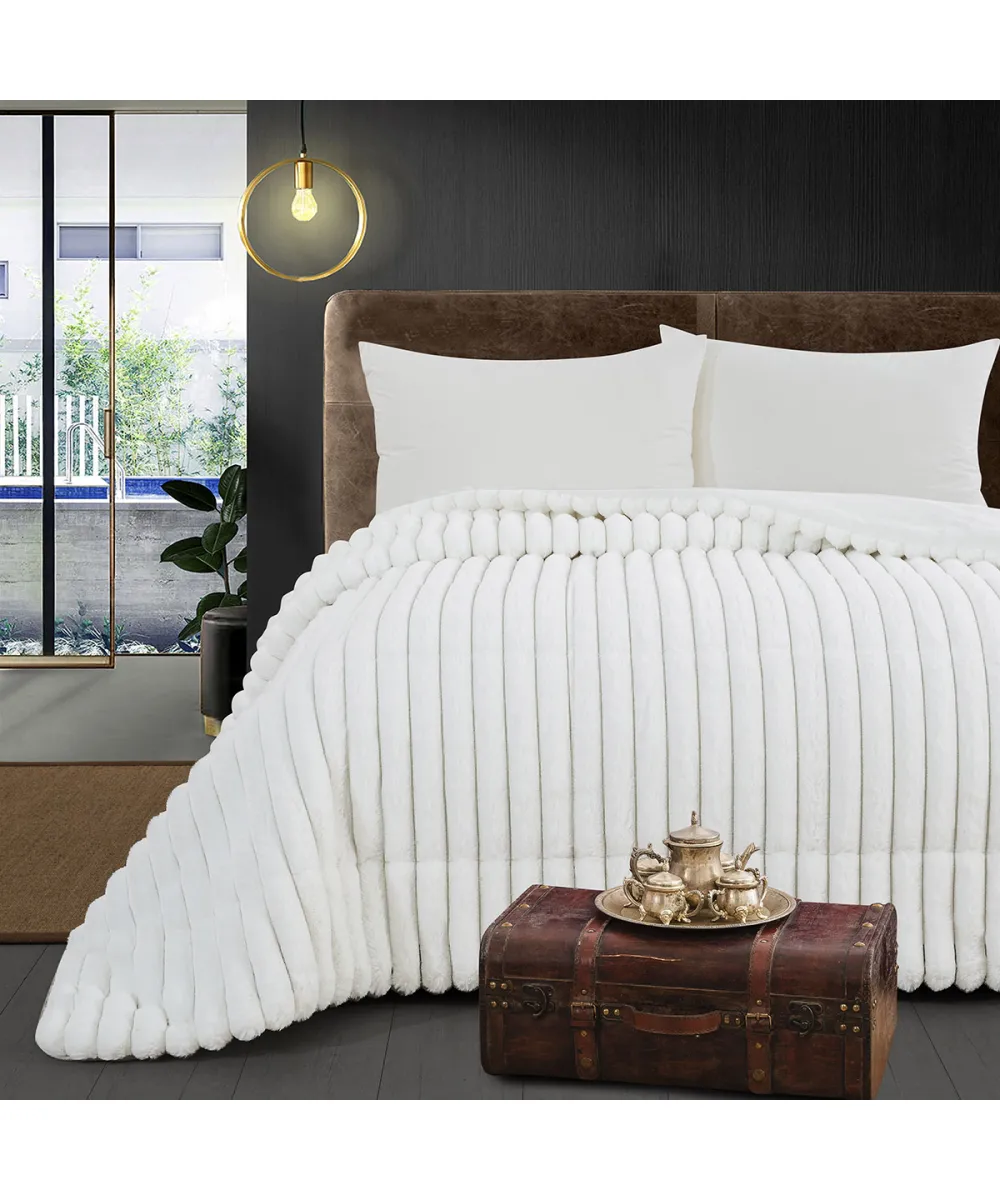 Κουβερτοπάπλωμα υπέρδιπλο Art 12520 220x240 Λευκό Beauty Home Κουβερτοπάπλωμα υπέρδιπλο Art 12520 220x240 Λευκό Beauty Home
