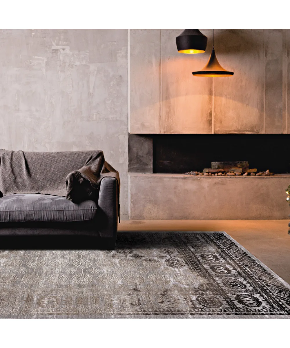 Χαλί Stylish Art 9416 160x230 Γκρι,Μπεζ 160x230  Beauty Home