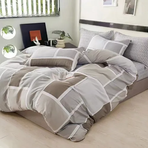 Σετ σεντόνια υπέρδιπλα Art 12601 Luigi 230x260 Γκρι,Μπεζ   Beauty Home