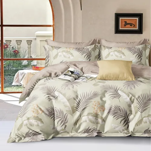 Σετ κουβερλί υπέρδιπλο Art 12621 Bizet 220x240 Πράσινο   Beauty Home