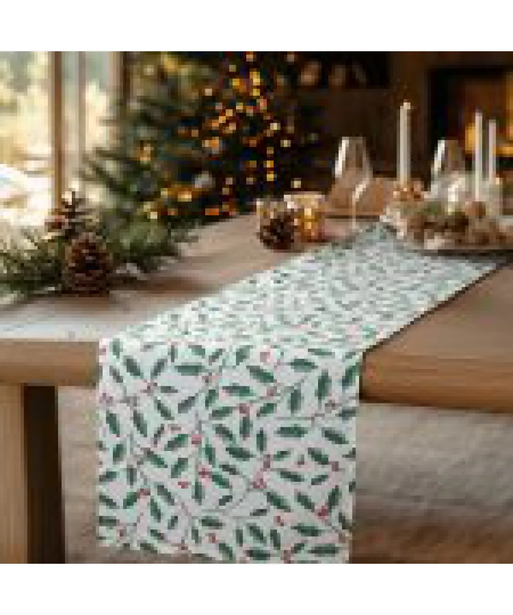 ΡΑΝΝΕΡ HOLLY BRANCH XMAS Beauty Home ΡΑΝΝΕΡ HOLLY BRANCH XMAS Beauty Home