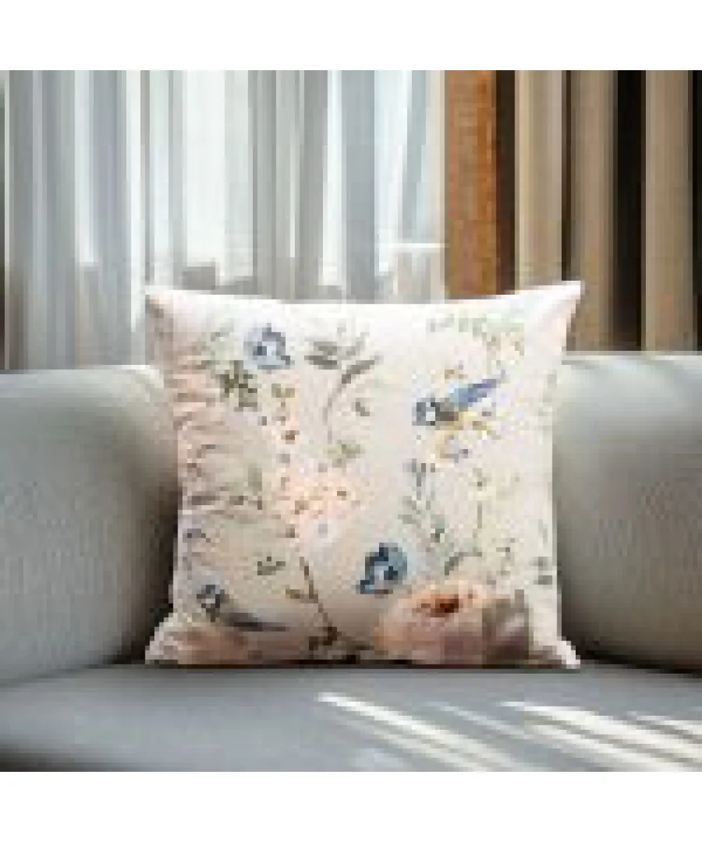 ΜΑΞΙΛΑΡΟΘΗΚΗ ΒΕΛΟΥΔΟ PEONY AND BIRD   Beauty Home