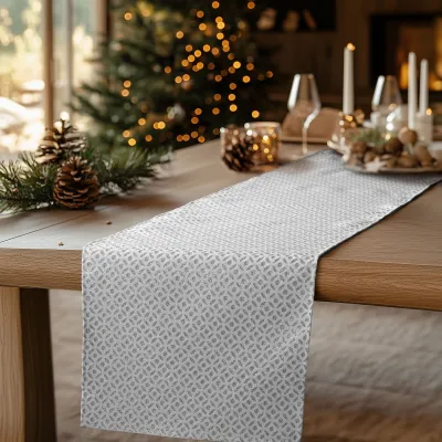 ΡΑΝΝΕΡ ΖΑΚΑΡ ΕΚΡΟΥ-ΑΣΗΜΙ   40 cm x 1,5 m    Beauty Home