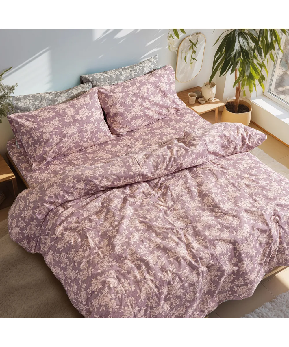 Σετ σεντόνια φανελένια King Size με λάστιχο Muscat Art 12635 185x200 32 Σάπιο Μήλο Beauty Home Σετ σεντόνια φανελένια King Size με λάστιχο Muscat Art 12635 185x200 32 Σάπιο Μήλο Beauty Home