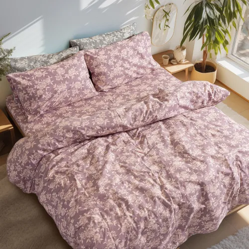 Σετ σεντόνια φανελένια King Size με λάστιχο Muscat Art 12635 185x200 32 Σάπιο Μήλο       Beauty Home