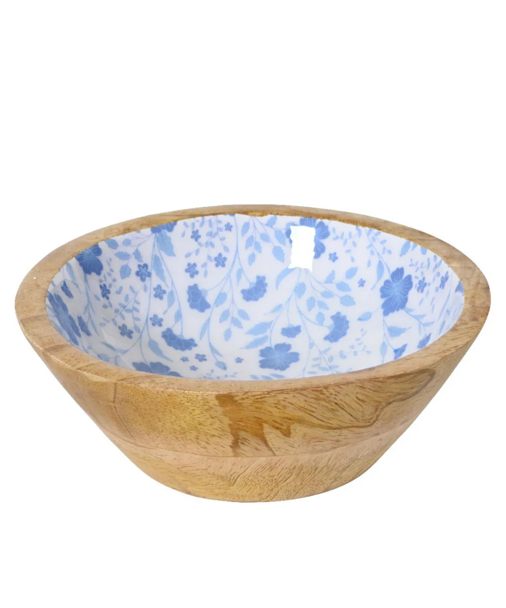 Beauty Home Μπώλ απο Ξυλο Μάνγκο με Λουλούδια 25cm x 10cm Beauty Home Μπώλ απο Ξυλο Μάνγκο με Λουλούδια 25cm x 10cm