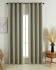 Beauty Home Κουρτίνα Full Blackout σκίασης με 8 κρίκους Soft Art 8391 Dark Beige-3 140x270 Σκούρο Μπεζ      