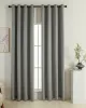 Beauty Home Κουρτίνα Full Blackout σκίασης με 8 κρίκους Soft Art 8391 Grey-11 140x270 Γκρι      
