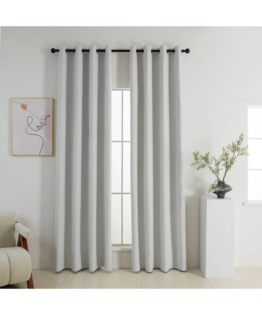 Beauty Home Κουρτίνα Full Blackout σκίασης με 8 κρίκους Elite Art 8392 Ice-No1 140x270 Πάγου      
