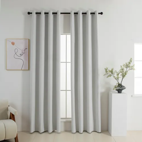 Beauty Home Κουρτίνα Full Blackout σκίασης με 8 κρίκους Elite Art 8392 Ice-No1 140x270 Πάγου      