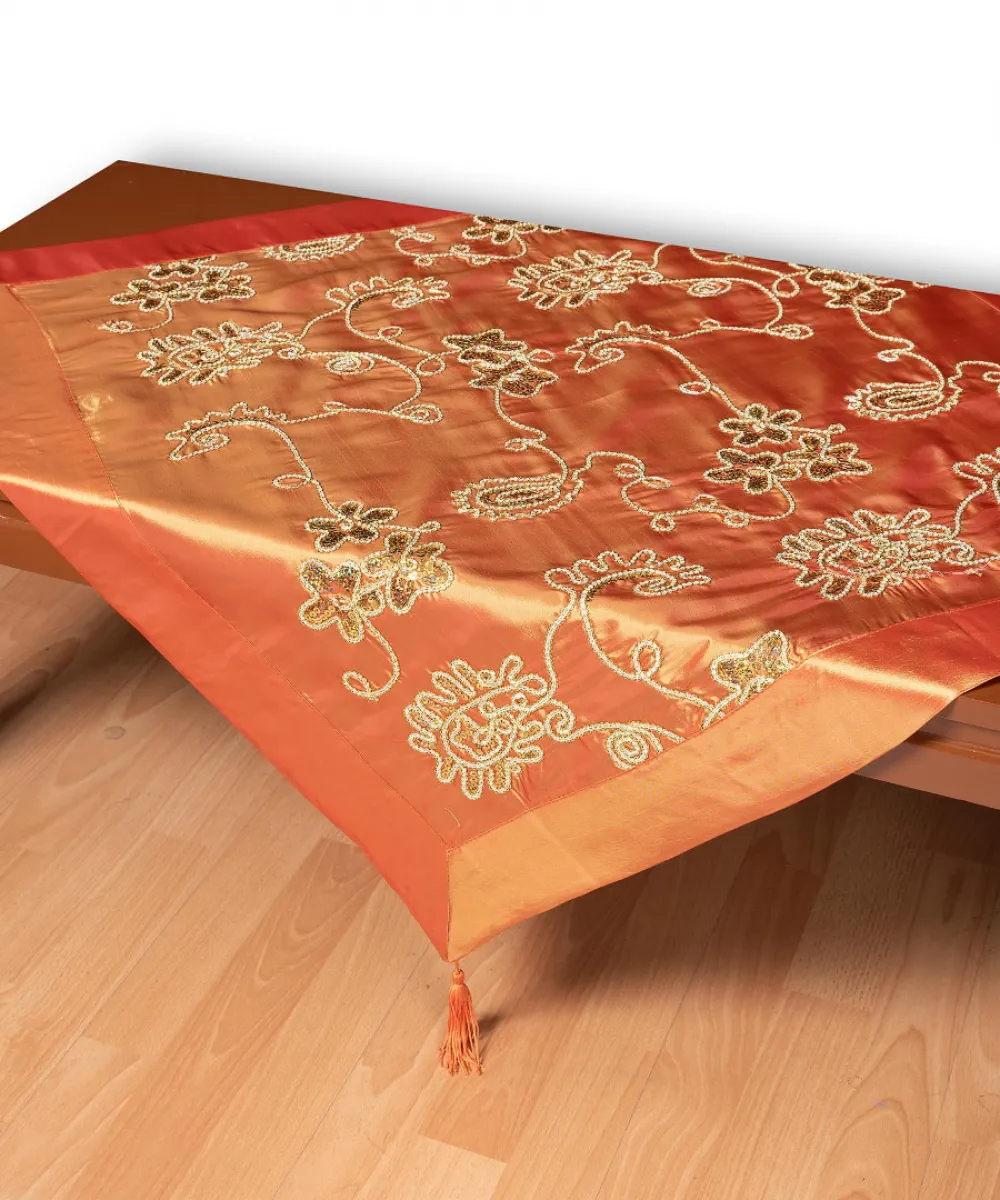 Σατέν καρέ 7710 (80cm x 80cm) πορτοκαλί Σατέν καρέ 7710 (80cm x 80cm) πορτοκαλί