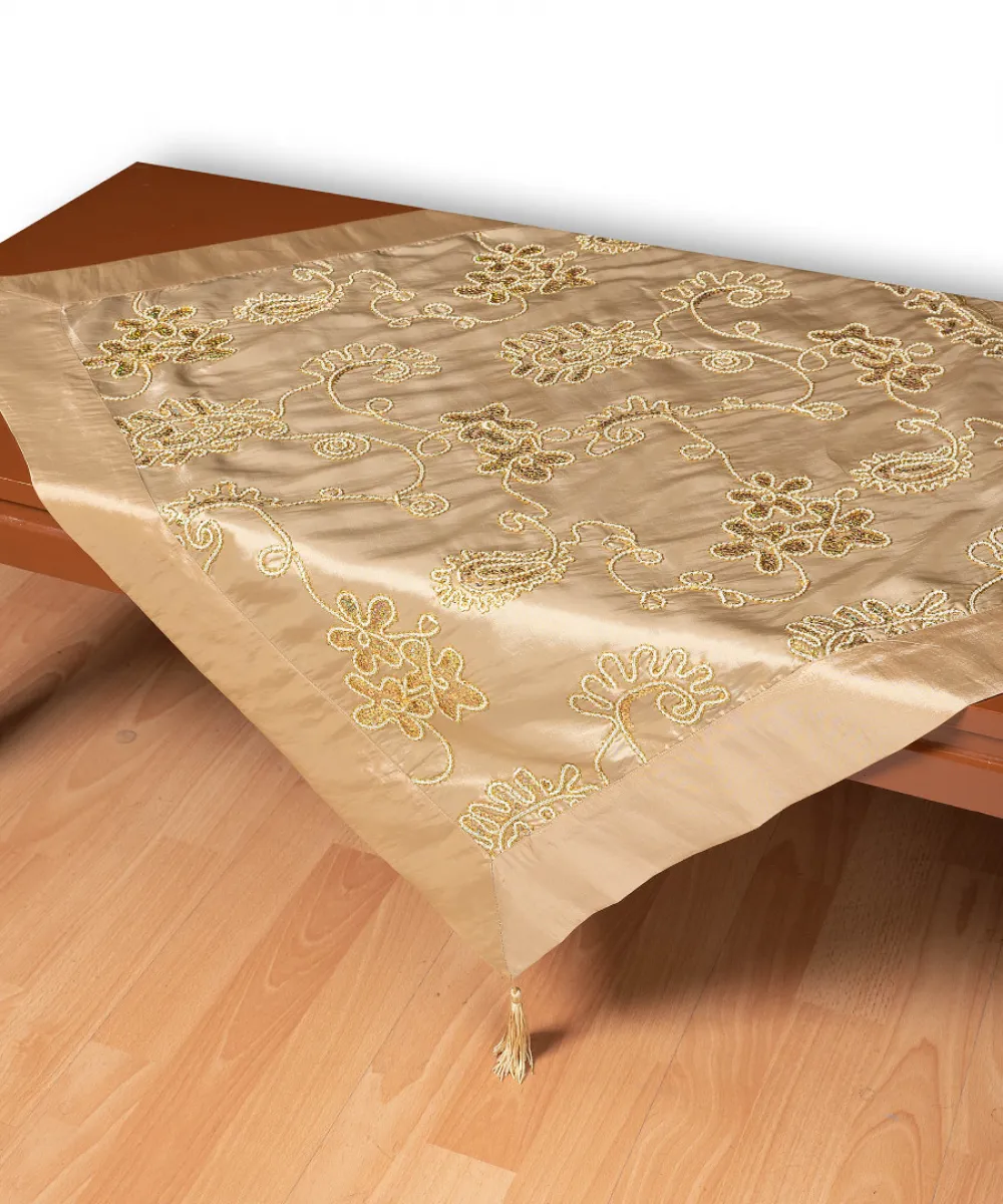 Σατέν καρέ 7710 (80cm x 80cm) χρυσό Σατέν καρέ 7710 (80cm x 80cm) χρυσό