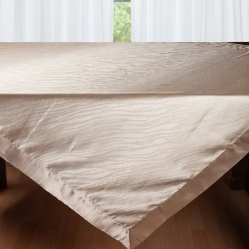 Σατέν τραπεζομάντηλο 2009 (160cm x 220cm) μπέζ