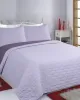 ΚΟΥΒΕΡΛΙ σετ (170cm x 240cm   1 x 50cm x 70cm) RUBY lila/purple