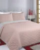 ΚΟΥΒΕΡΛΙ σετ (170cm x 240cm   1 x 50cm x 70cm) RUBY pink/grey