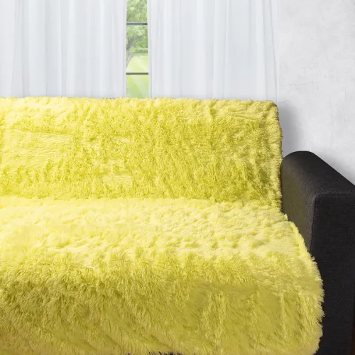 Διακοσμητικό μαλλιαρό ριχτάρι 5336 (145cm x 195cm) Lime