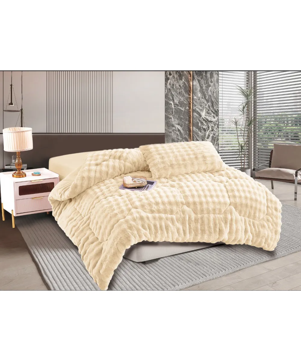 Κουβερτοπάπλωμα burble (220cm x 240cm) cream