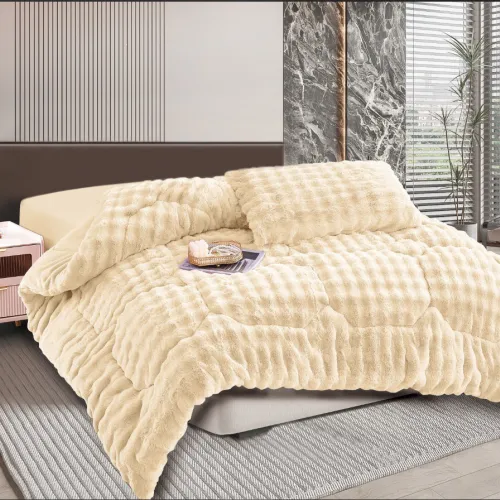 Κουβερτοπάπλωμα burble (220cm x 240cm) cream