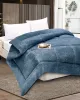 Κουβερτοπάπλωμα solid (160cm x 220cm) navy