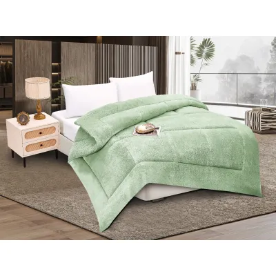 Κουβερτοπάπλωμα solid (160cm x 220cm) light green