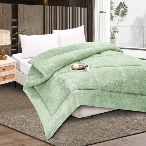 Κουβερτοπάπλωμα solid (160cm x 220cm) light green