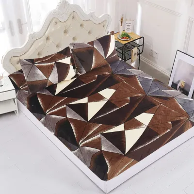 Fleece σεντόνι με λάστιχο και μαξιλαροθήκες (180cm x 200cm   25cm) σχέδιο 4