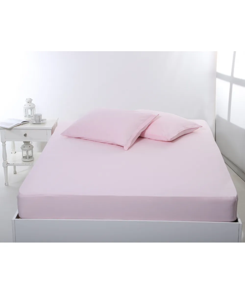 Σεντόνι με λάστιχο jersey (100cm x 200cm   35cm) pink